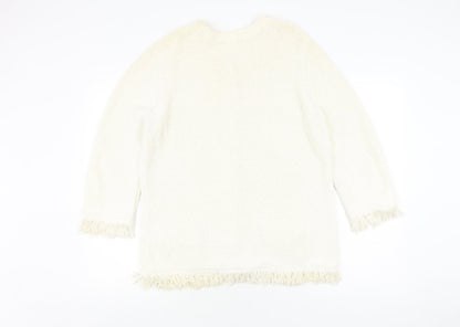Womens UK Size L Windsmoor Ivory Cardigan Jumper