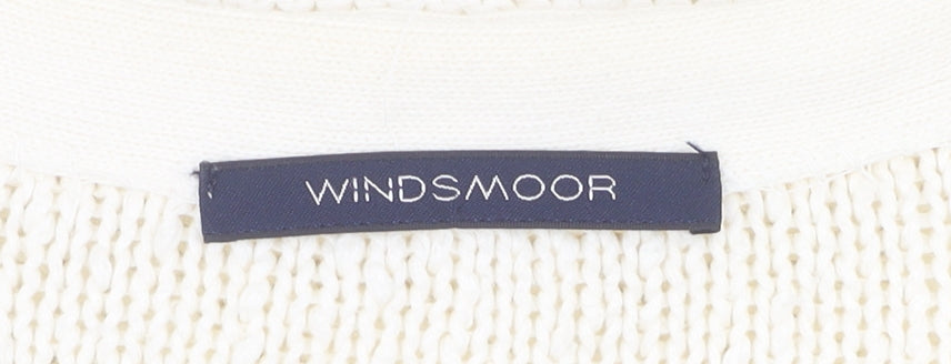 Womens UK Size L Windsmoor Ivory Cardigan Jumper