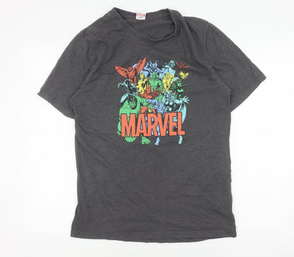Marvel Men's Grey M T-Shirt Comic Graphic Print