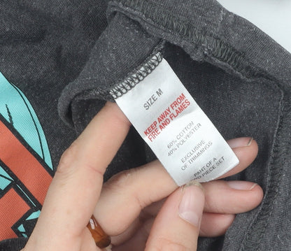 Marvel Men's Grey M T-Shirt Comic Graphic Print