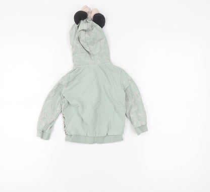 Disney Unisex Baby Green Minnie Mouse Full Zip Jumper 12-18M