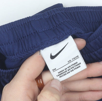Nike Unisex Baby Blue Shorts, 9 Months, Activewear