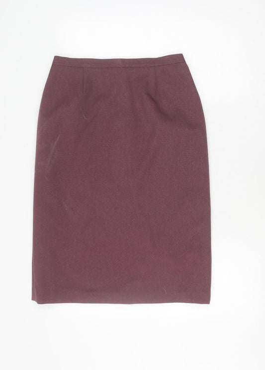 Style by EWM Women's Purple Pencil Skirt Size 12
