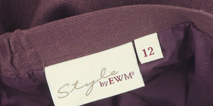 Style by EWM Women's Purple Pencil Skirt Size 12
