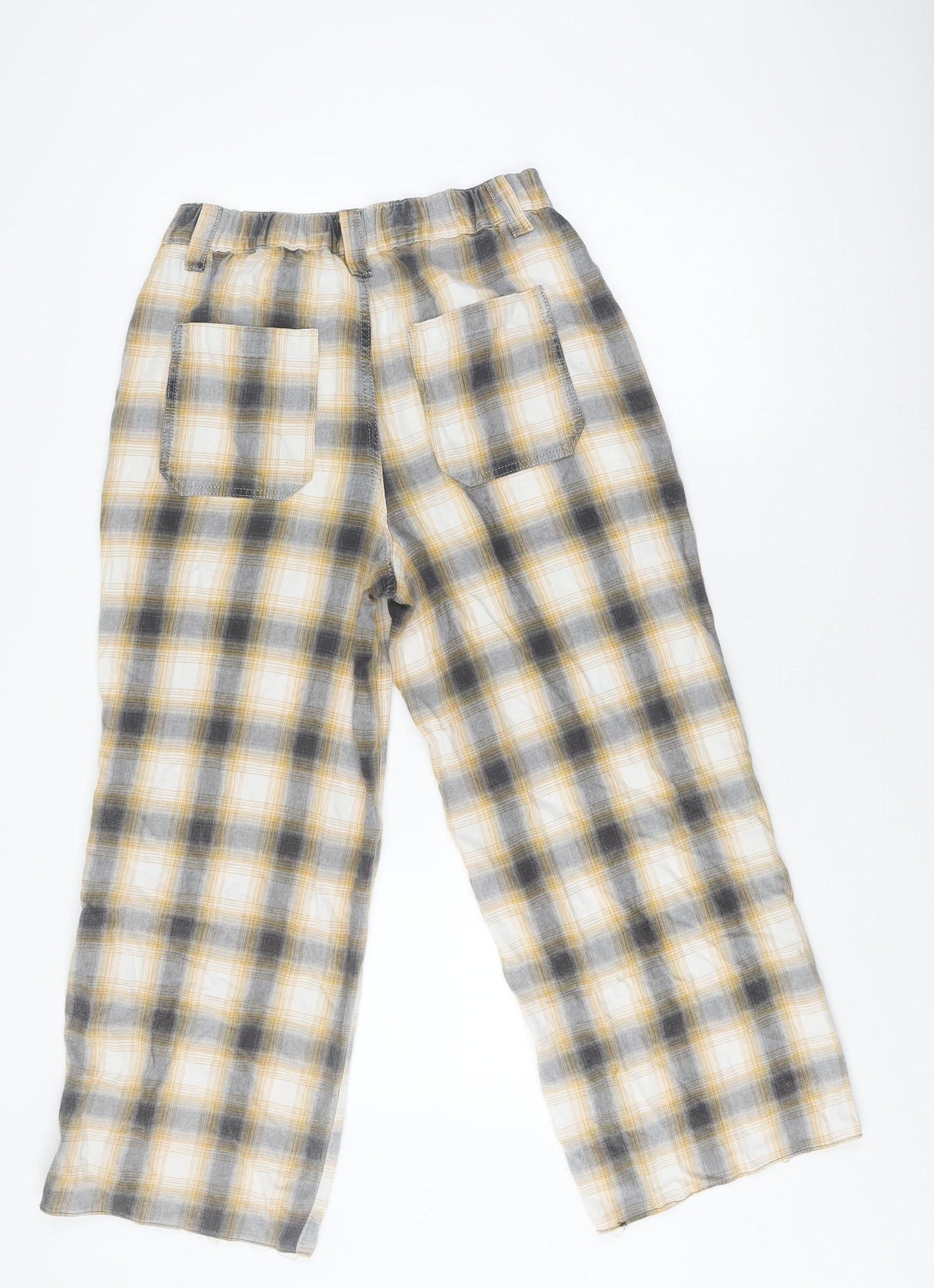 BDG Women's Multicoloured Plaid Trousers, Size S, Flannel