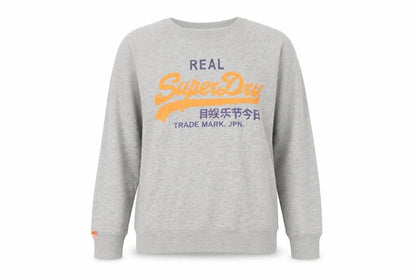 Unisex Adults UK Size L Superdry Grey Pullover Sweatshirt