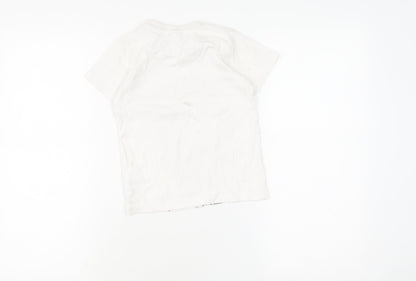 Disney Girls White Mickey Mouse Graphic T-Shirt 5-6 Years