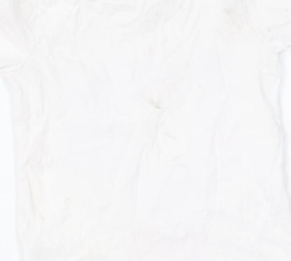 Disney Girls White Mickey Mouse Graphic T-Shirt 5-6 Years