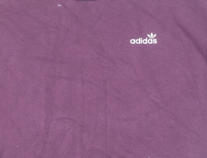Adidas Unisex Purple Sweatshirt Size 16 Pullover
