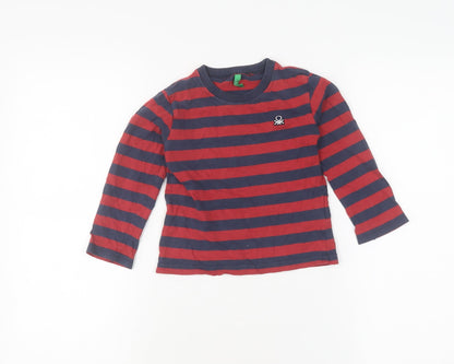 United Colors of Benetton Boys Striped T-Shirt XS
