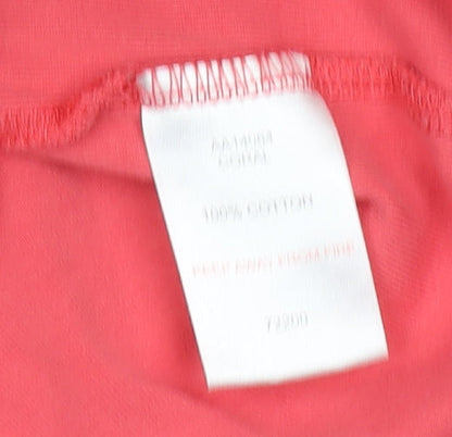 Womens UK Size 20 Cotton Traders Pink Basic T-Shirt