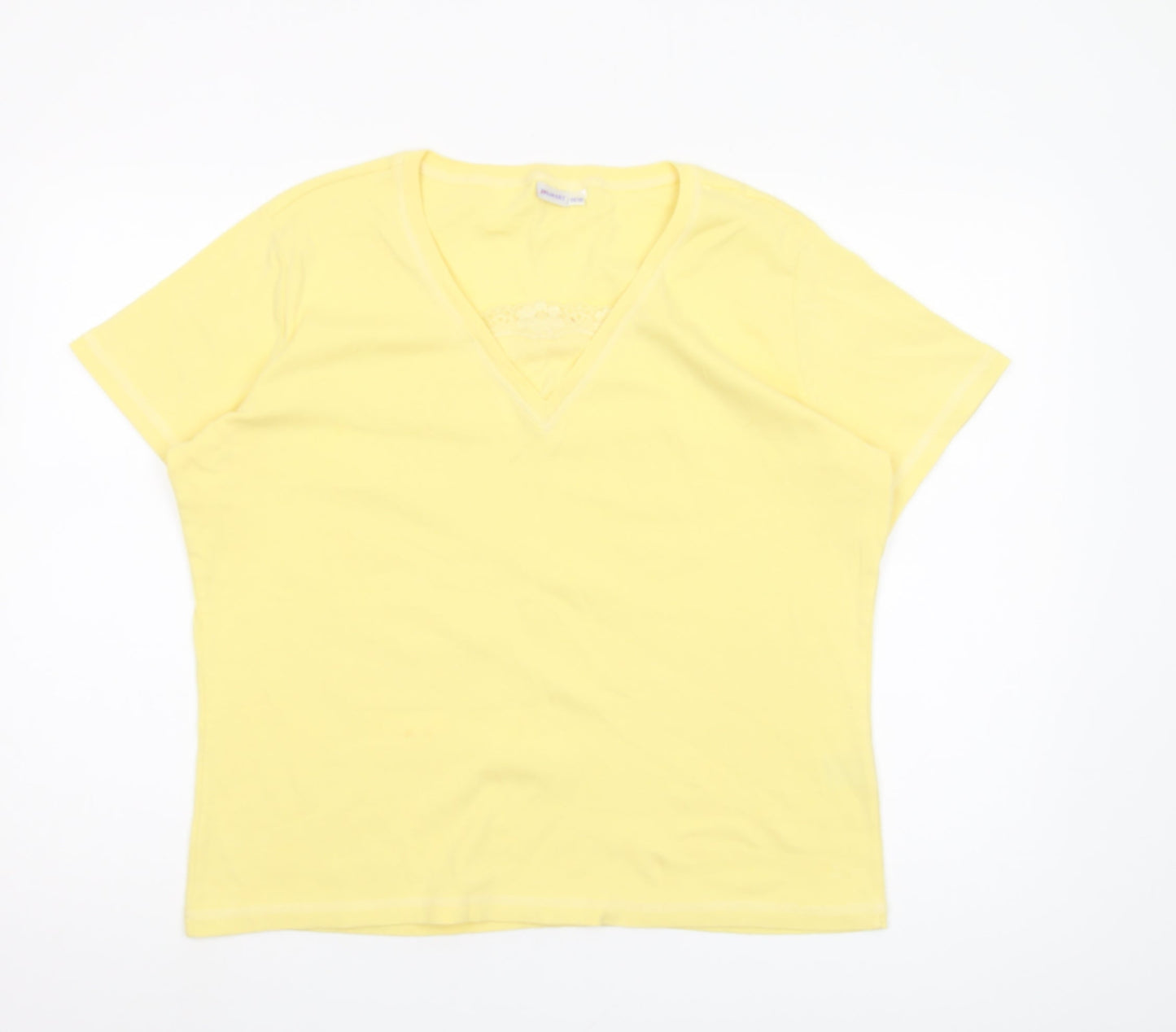 Womens UK Size UK 12 Damart Yellow  T-Shirt