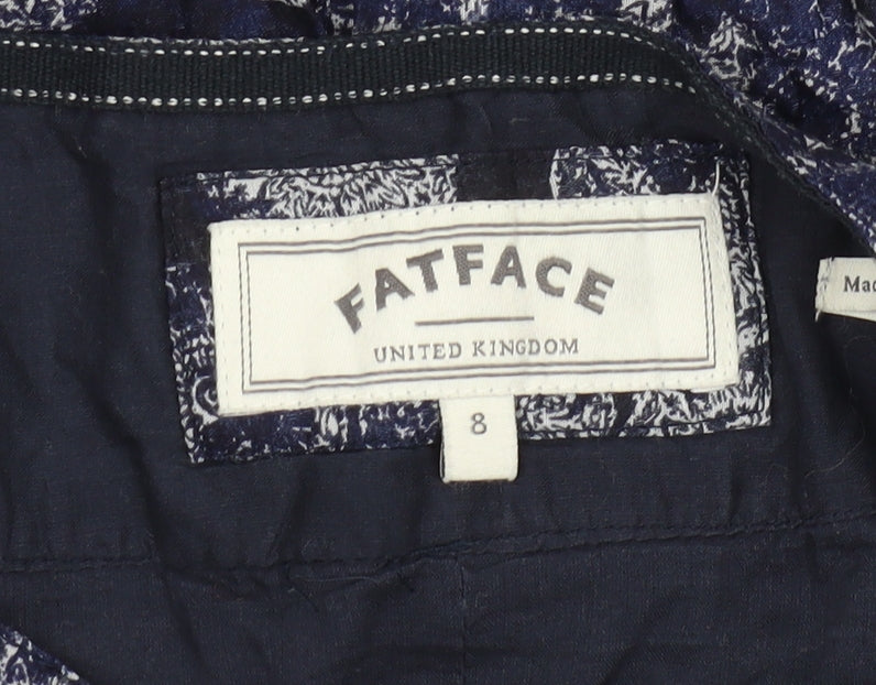 FatFace Women's Blue Pleated Skirt Size 8