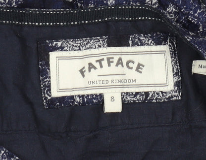 FatFace Women's Blue Pleated Skirt Size 8