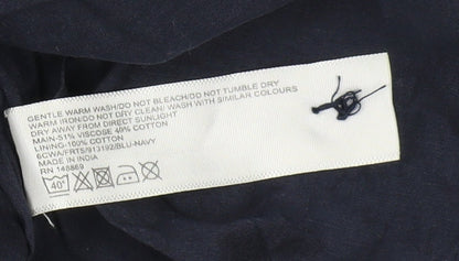 FatFace Women's Blue Pleated Skirt Size 8