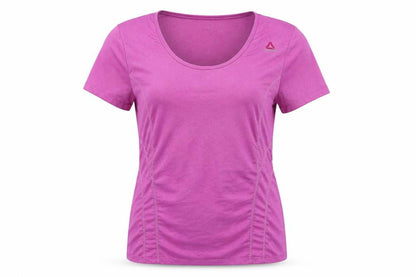 Womens UK Size XL Reebok Purple Running & Jogging Gym & Training T-Shirt