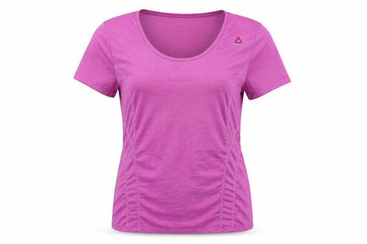 Womens UK Size XL Reebok Purple Running & Jogging Gym & Training T-Shirt
