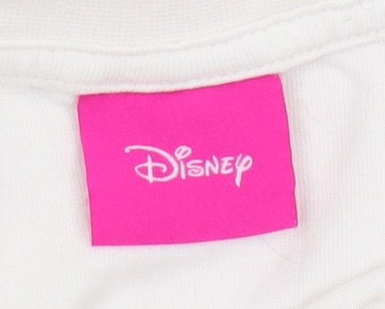 Disney Girls White Little Mermaid T-Shirt, 4 Years, Cotton