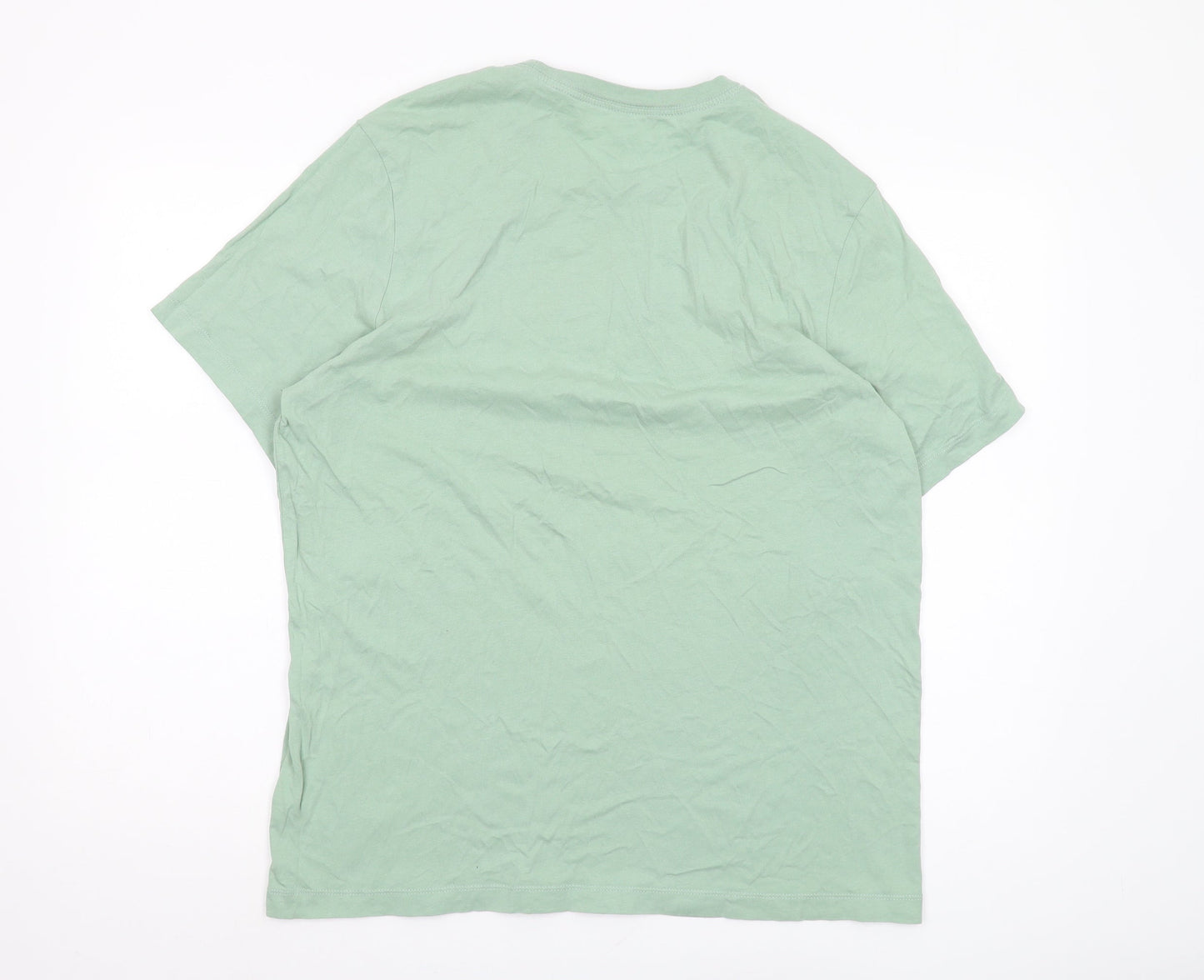 Nike Men's Green Sports T-Shirt, Size L, Logo Style