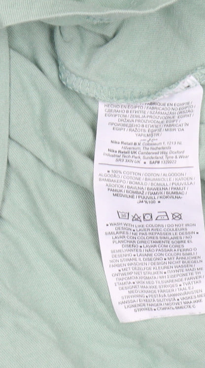 Nike Men's Green Sports T-Shirt, Size L, Logo Style