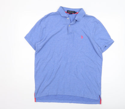 U.S. Polo Assn. Men's Blue L Polo Shirt