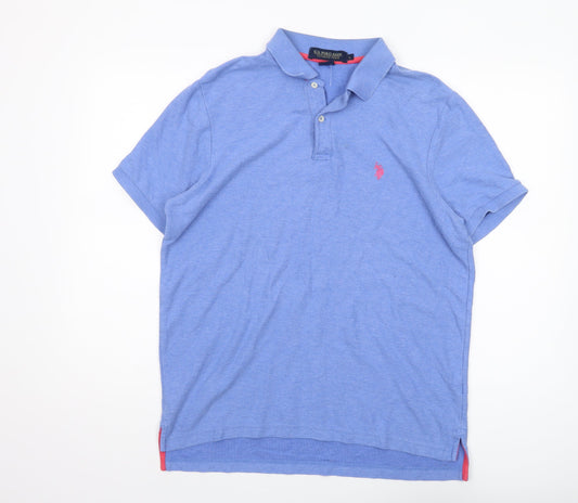 U.S. Polo Assn. Men's Blue L Polo Shirt