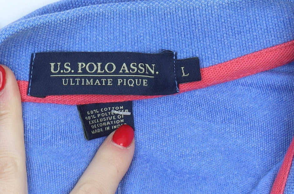 U.S. Polo Assn. Men's Blue L Polo Shirt