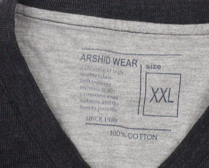 ARSHID WEAR Men's Black 2XL Pullover Sweatshirt