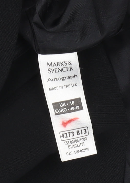 Marks and Spencer Women's Black Blazer Size 18