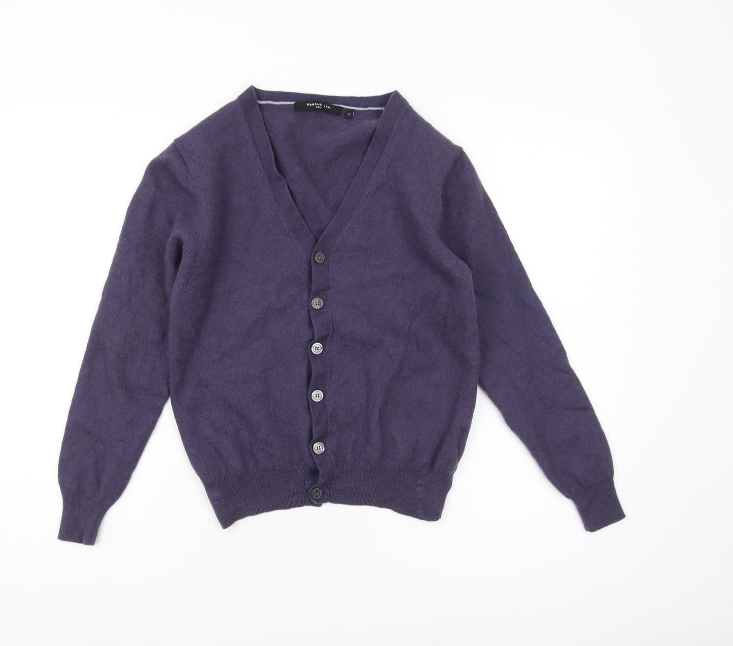 Marcus Law Women's Purple Wool Cardigan, Size S