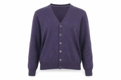 Marcus Law Women's Purple Wool Cardigan, Size S