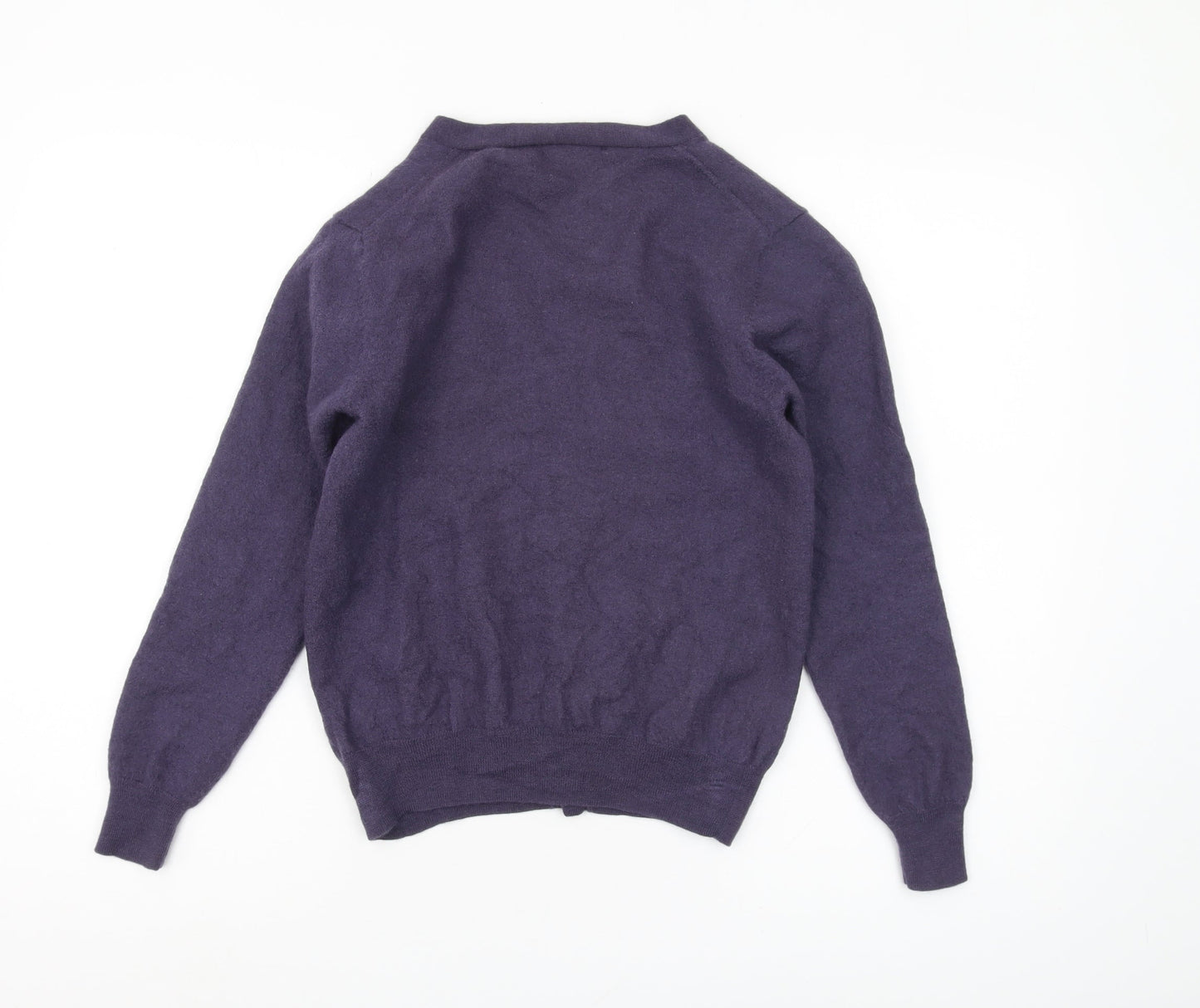 Marcus Law Women's Purple Wool Cardigan, Size S