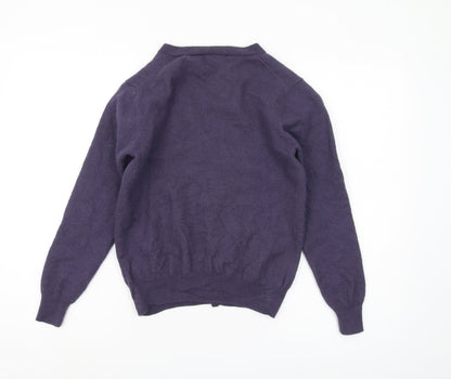 Marcus Law Women's Purple Wool Cardigan, Size S