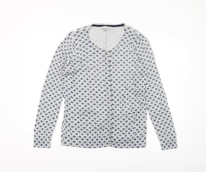 He Loves Me Women's Blue Floral Cardigan XL