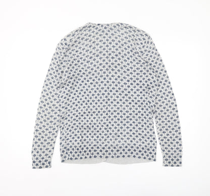 He Loves Me Women's Blue Floral Cardigan XL