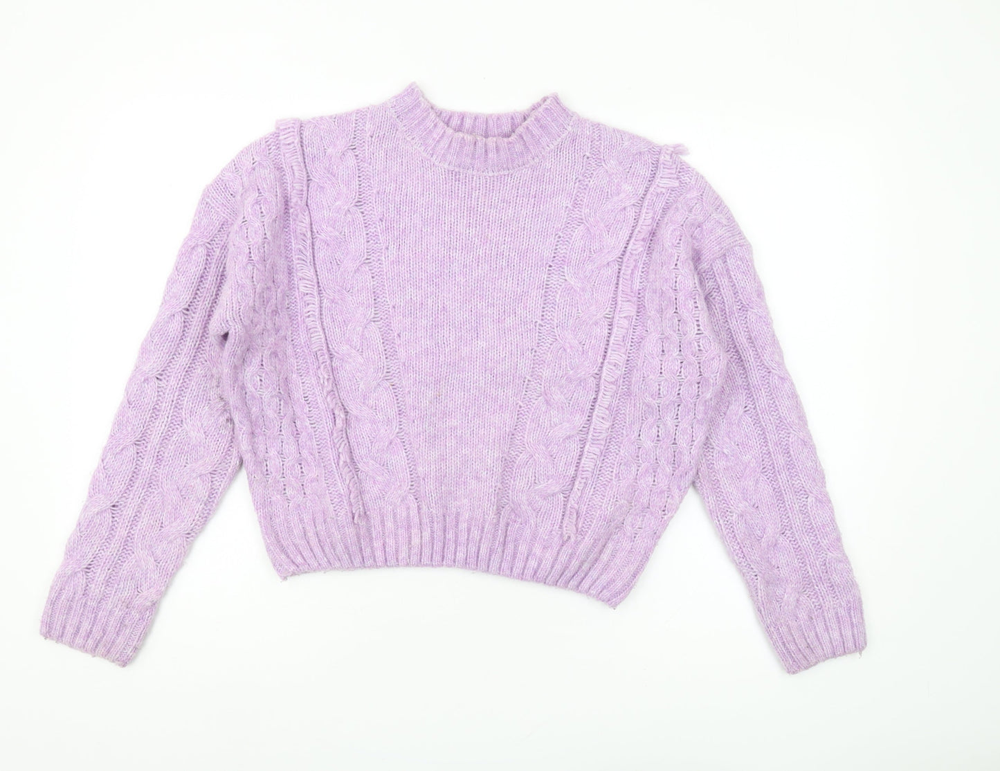 Womens UK Size XS Brave Soul Purple Pullover Jumper