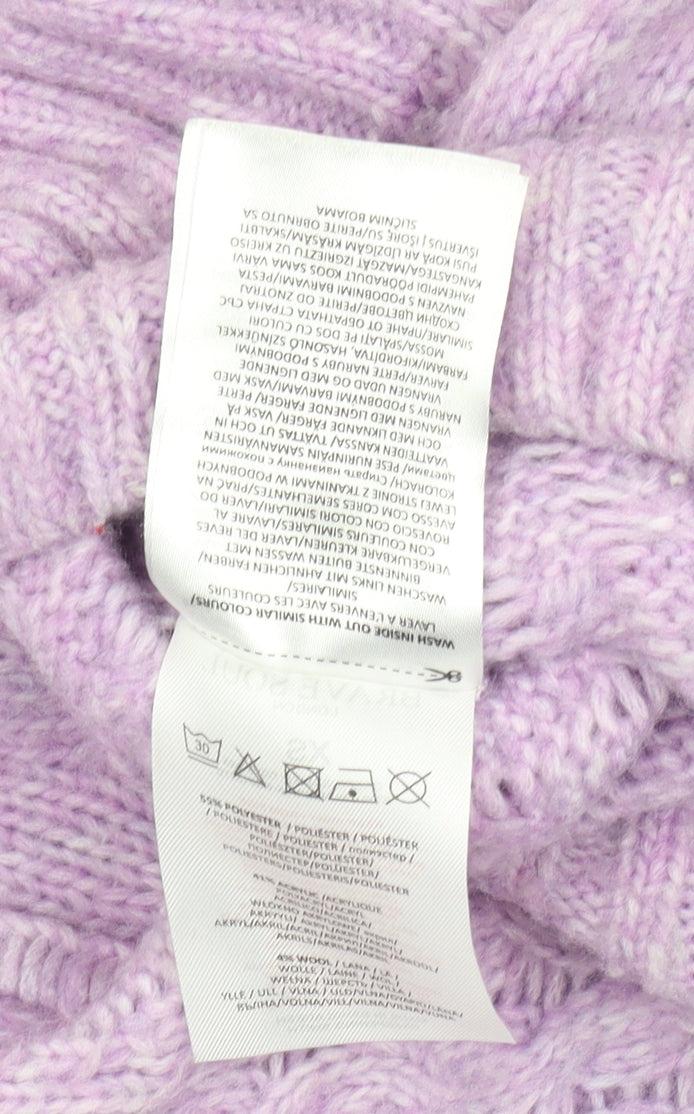 Womens UK Size XS Brave Soul Purple Pullover Jumper