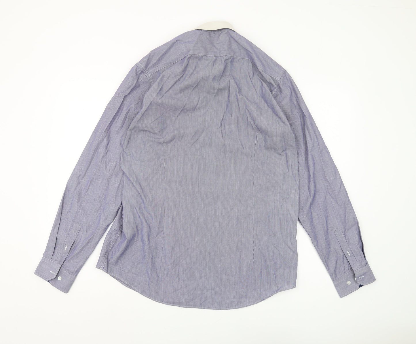 Red Herring Men's Blue Slim Fit Long Sleeve Shirt