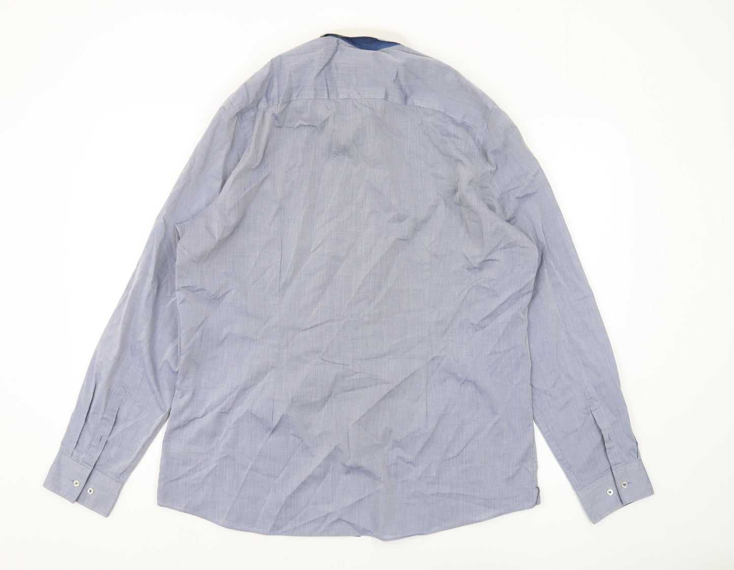 Next Men's Blue Slim Fit Long Sleeve Shirt 17