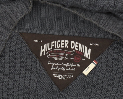 Womens UK Size S Tommy Hilfiger Blue Cardigan Jumper