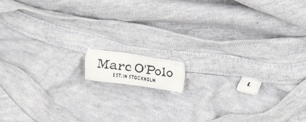Womens UK Size L Marc O'Polo Grey Basic T-Shirt