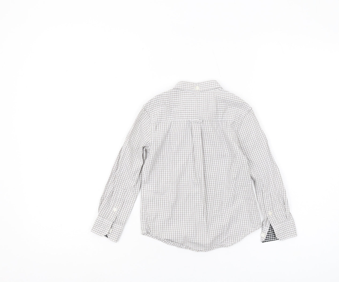 Ben Sherman Boys Grey Check Button-Up Shirt 3-4 Years