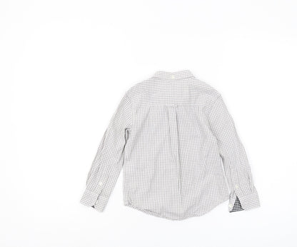 Ben Sherman Boys Grey Check Button-Up Shirt 3-4 Years