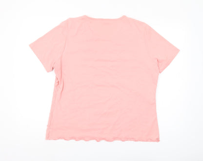 Womens UK Size 18 Damart Pink  T-Shirt