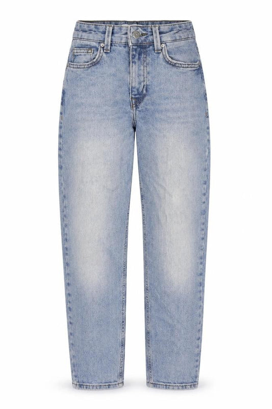 Front view of Only Women's Blue Straight Jeans XS Light Denim