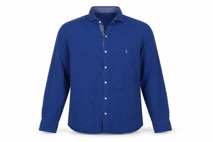 Tailorbyrd Men's XL Blue Cotton Button-Up Shirt