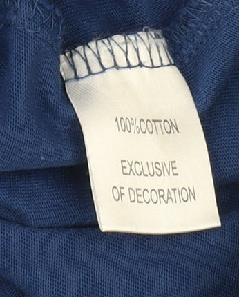 Tailorbyrd Men's XL Blue Cotton Button-Up Shirt