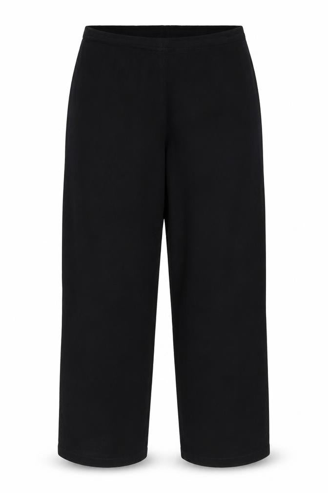 Womens UK Size 18 Damart Regular Fit Casual Black Trousers