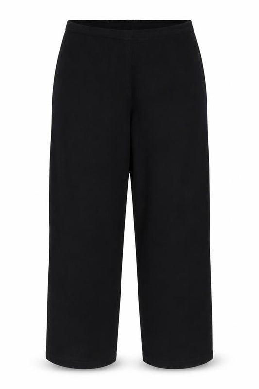 Womens UK Size 18 Damart Regular Fit Casual Black Trousers