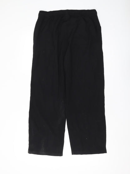 Womens UK Size 18 Damart Regular Fit Casual Black Trousers